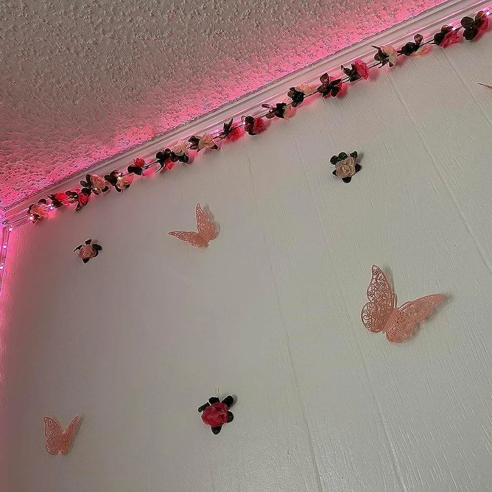 Lxyoug 100ft RGB 5050 44 Keys IR Music Sync Led Lights for Bedroom Decoration